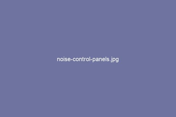 Noise Control Panels